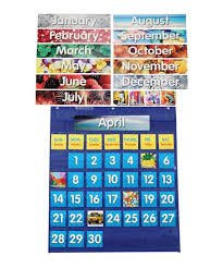Scholastic Teaching Resources Monthly Calendar Pocket Chart Set