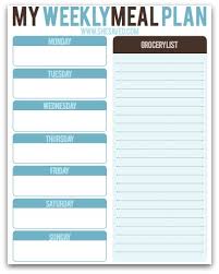 Printable Meal Plans Magdalene Project Org