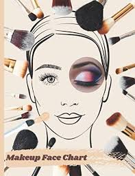 blank makeup face chart worksheets for
