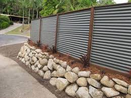 Corrugated Metal Fence Backyard Fences