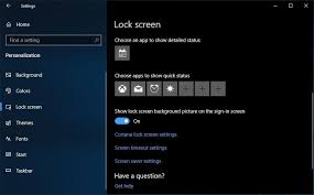 windows 10 lock screen