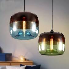 contemporary glass pendant lamp