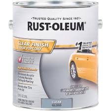 rust oleum clear finish topcoat floor