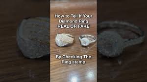how to tell real or fake diamond ring