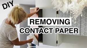 removing contact paper from kitchen