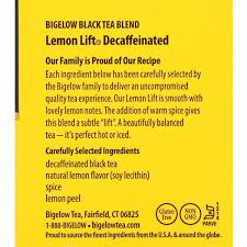 bigelow decaffeinated lemon lift black tea