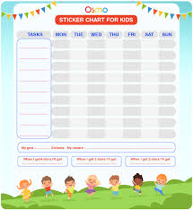 sticker chart for kids free