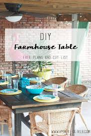 Diy Farmhouse Table Free Farmhouse