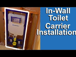 Installing In Wall Toilet Carrier Into