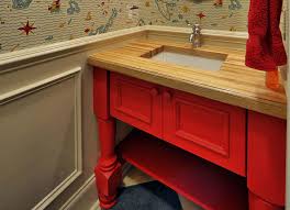 wood bathroom countertops by grothouse
