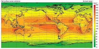 World Insolation Map Solar Solar Power Earth Surface