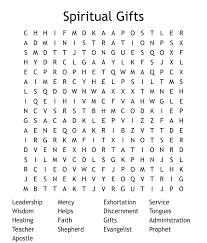 spiritual gifts word search wordmint