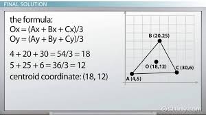 how to find the centroid of a triangle