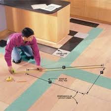 how to lay a vinyl tile floor diy