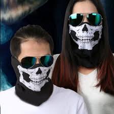 Us 0 99 45 Off Multi Function Ski Sport Motorcycle Biker Scarf Half Face Mask Sport Headband Men Women Cool Skull Design Adults In Party Masks From