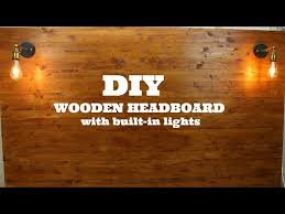 Here, you've identified the proper spot to get a start. Diy Wooden Headboard With Built In Lights Youtube