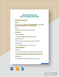 Minutes of past meetings, handouts and glossaries of relevant subjects. 31 Sample Minutes Of Meeting Templates Doc Pdf Free Premium Templates