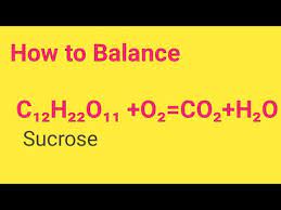 Sucrose Oxygen Combustion Balance