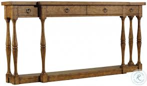 Gray Driftwood 4 Drawer Thin Console