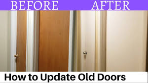 how to repaint and update old doors