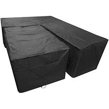 L Shape Outdoor Dining Patio Set Cover