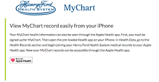 14 Correct Henry Ford My Chart App