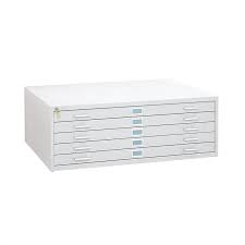 safco 5 drawer flat files metal cabinet