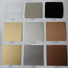 Color Samples Of Sublimation Aluminum