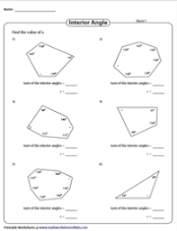 interior angles exterior angles and