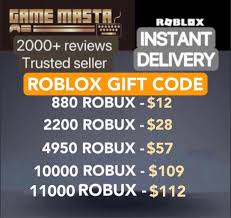 available roblox robux gift card
