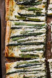 asparagus goat cheese and chive tart