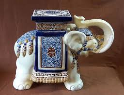 Very Large Ceramic Elephant A Planter