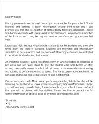 Simple Recommendation Letter Recommendation Letter For A Teacher Who