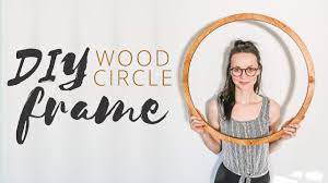 round wood frame circle frame you