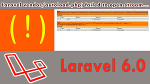 laravel vendor autoload php failed to