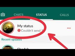 whatsapp fix my status couldn t send