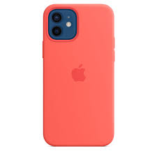 Apple silicone case with magsafe. Iphone 12 12 Pro Silicone Case With Magsafe Pink Citrus Apple
