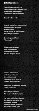 girl in the rain poem by christane darling poem hunter 