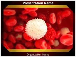 White Blood Cell Powerpoint Template Background
