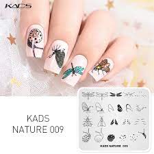 Buy KADS Nature-009 Nail Stamping Plates Butterfly Dragonfly Snail Moth  Designs Nail Art Stamp Template Manicure Nail Tools at affordable prices —  free shipping, real reviews with photos — Joom