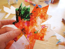 How To Make Stained Glass Leaves For Kids
