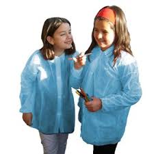 disposable kids lab coat tst pp velcro