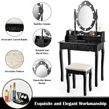 makeup vanity dressing table set with