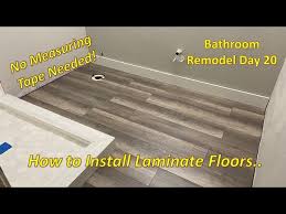lighting and laminate flooring install