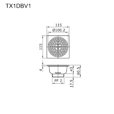 accessories bathroom floor drain tx1dbv1