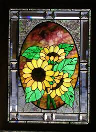 Sunflower And Bee Stained Glass Pattern