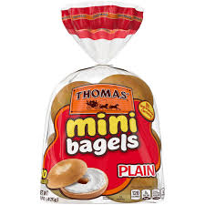 save on thomas mini bagels plain 10