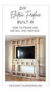Diy Electric Fireplace Built In How To