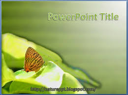 Microsoft Powerpoint Butterfly Template Animal Theme Of A Butterfly