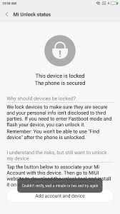 Nov 15, 2021 · download mi account unlock tool reset remove mi xiaomi. Help With Unlocking Bootloader Redmi Note 4x R Xiaomi